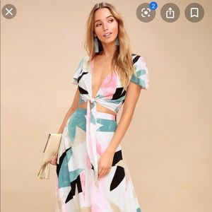 Two piece maxi dress